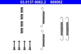 ATE 03.0137-9062.2 set accesorii, saboti frana parcare