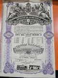 Certificat nominativ- atestă deținerea a 20 de acțiuni nominative la Societatea Comunală a Tramvaielor București (S.C.T.B.).