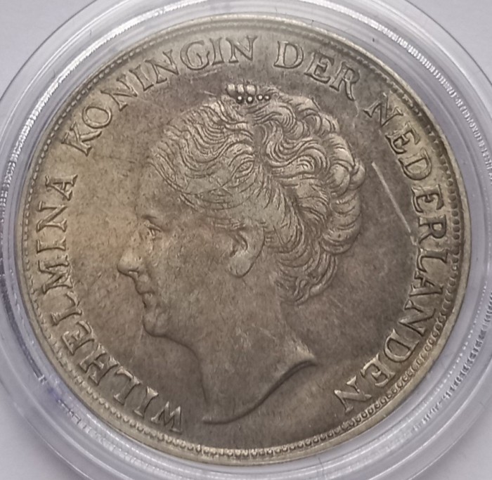 Olanda, 1 Gulden 1943, Argint.