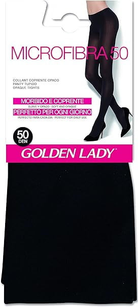 Pachet 3 Dresuri din microfibra pentru femei Golden Lady 50 DEN, negru, Marimea 3-M - NOU
