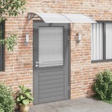 Copertină Ușă Gri 150x100cm Policarbonat vidaXL Protecție Intrare