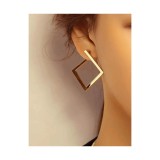 Cumpara ieftin Cercei Patrati din Metal, Aurii - 19706