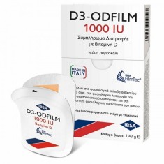 Ibsa D3-Odfilm Vitamina pentru &Icirc;ntărirea Sistemului Imunitar &amp; Sănătatea Oaselor 1000iu Portocaliu 30buc