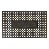 Cumpara ieftin Covoras intrare casa cauciuc negru auriu 75x45x1 cm