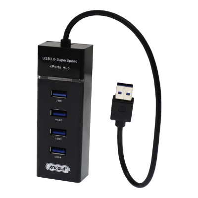 Hub 4 port USB 3.0, Q303, LED foto
