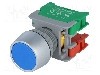 Intrerupator ac&amp;#355;ionat prin apasare, 22mm, seria PBF22, IP65, AUSPICIOUS - PBF22-1O/C BL