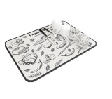 Covoras absorbant pentru bucatarie, 30x40 cm, uscare vesela si tacamuri, anti alunecare, uscare rapida, TopBazar