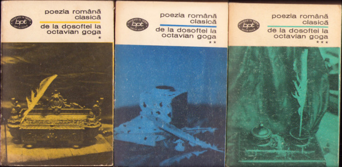 HST C2698 De la Dosoftei la Octavian Goga 1976 vol I-III