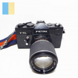 Petri TTL cu obiectiv Beroflex Auto Tele 135mm f/2.8 montura M42