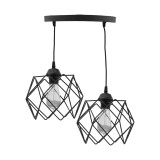 Cumpara ieftin Lustra cu 2 lumini Zocie Pako World Negru 30x30x70 cm