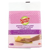 Laveta umeda Scotch-Brite, celuloza, diverse culori, 20 x 18 cm, 3 buc / set