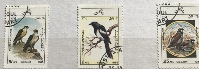 (B ) Timbre serii Straine Fauna Pasari