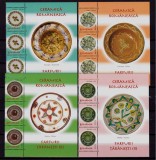 Cumpara ieftin RO 2007 ,LP 1765 a , &quot;Ceramica - farfurii (II)) &quot; , bloc de 3 serii+manseta ,MNH, Istorie, Nestampilat