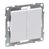 Intrerupator cap scara dublu Legrand Suno alb 721108