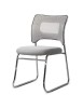 Scaun vizitator HRC 613F, tip sanie, ergonomic, mesh, cadru metalic cromat, 120 kg