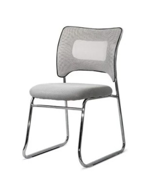 Scaun vizitator HRC 613F, tip sanie, ergonomic, mesh, cadru metalic cromat, 120 kg foto