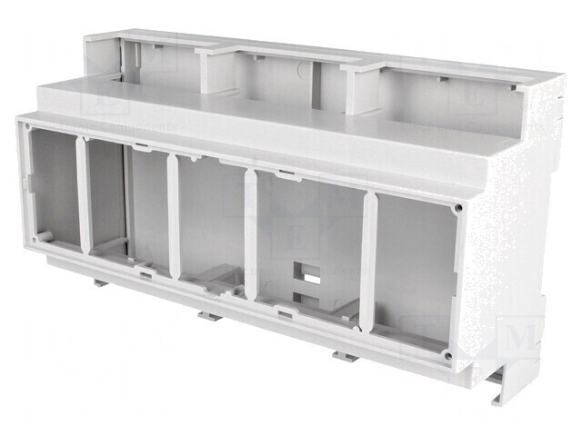 Carcasă pentru șină DIN 90x159.5x53mm Gri