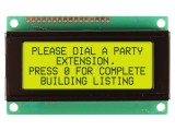 Afișaj LCD STN Positive 20x4 Galben-Verde NEWHAVEN NHD-0420AZ-FL-YBW-33V3