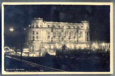 AX 251 CP VECHE-BUCURESTI NOCTURN-BUL ELISABETA SI CERCUL MILITAR foto