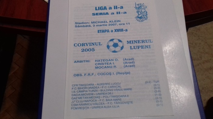 program Corvinul 2005 Hd. - Minerul Lupeni