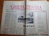 Gazeta literara 20 februarie 1958-interviu eusebiu camilar,tudor vianu