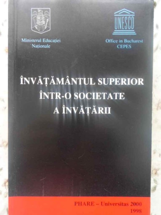 INVATAMANTUL SUPERIOR INTR-O SOCIETATE A INVATARII-COLECTIV-231765