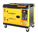 Generator insonorizat Stager YDE8600TA-TA3 V2, 7.5kVA, DualPower 230-400V, diesel, 3000rpm, pornire electrica