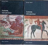 Lumea Etruscilor Vol. 1-2, George Dennis, Meridiane 1982, Biblioteca de Arta, Romana, 700 pagini, Arta, Album Arta
