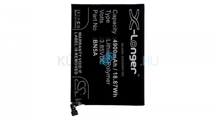 Baterie de telefon mobil VHBW Xiaomi BN5A - 4900mAh, 3.85V, Li-polymer