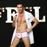 Costum Sexy Doctor 3 Piese Alb/Rosu S/L