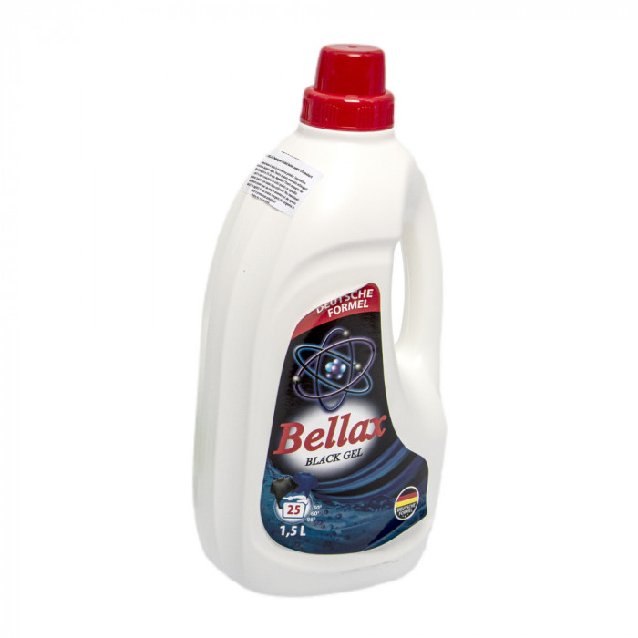 Detergent lichid pentru rufe negre, 25 spalari, Bellax, 1.5L