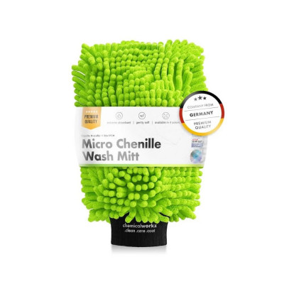 Manusa Microfibre Spalare ChemicalWorkz Chenille Wash Mitt, Verde foto