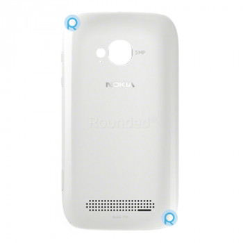 Capac baterie Nokia 710 Lumia, ușă baterie piesă de schimb albă 040-101646 PC2-1 foto