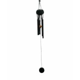 Clopot de vant din lemn si metal negru- INVF132