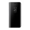 Husa pentru Samsung Galaxy S10 Plus - Flip Mirror tip Carte, Capac translucid, Neagra