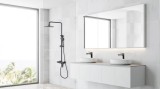 Sistem de Dus cu Para Dus Manual in 3 Trepte Inaltime Reglabila Lemark Bronx LM3760BL Negru