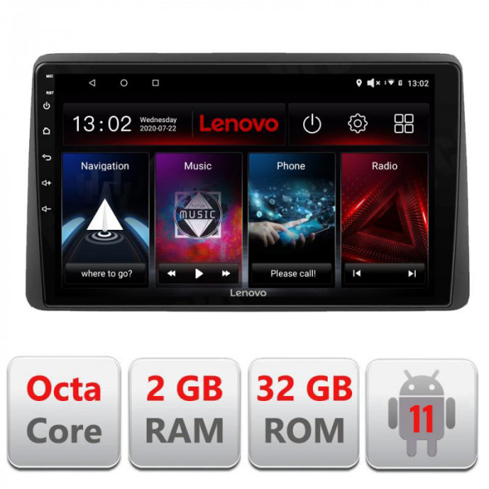 Navigatie dedicata DODGE RAM 2019- Lenovo Octa Core cu Android Radio Bluetooth Internet GPS WIFI DSP 2+32 GB 4G kit-RAM2019+ED CarStore Technology