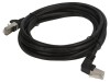 Patch cord F/UTP Cat5e Negru 3m Ecranat, Goobay
