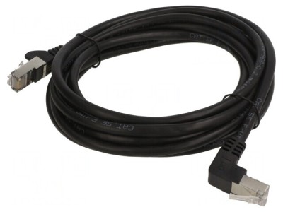 Patch cord F/UTP Cat5e Negru 3m Ecranat foto