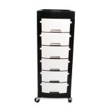 Cărucior pentru coafor, culoare alb/negru Y4(White)