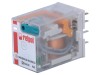 Releu electromagnetic RELPOL R4N 4PDT 12V DC 6A IP40 industrial