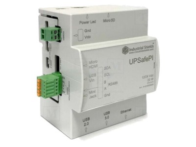 Modul UPS UPSafe Pi 2GBRAM Ethernet 12-24VDC - INDUSTRIAL SHIELDS foto