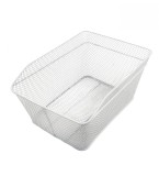 Cos spate biciclete HT113 prindere portbagaj, culoare alb Cod:A729