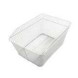 Cos spate biciclete HT113 prindere portbagaj, culoare alb Cod:A729