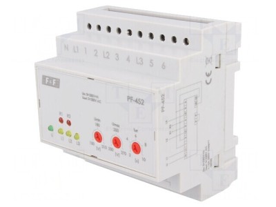 Releu de Monitorizare a Tensiunii pentru Șină DIN IP20 PF-452 foto