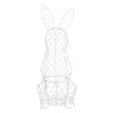 Cumpara ieftin Cos Iepuras fier alb 12x14x39 cm