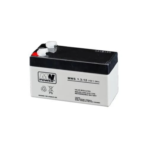Acumulator AGM 1.3Ah 6V seria MW Power,MWS1.3-6,terminal de conexiune F1,