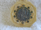 MEDALION LOURDES 1900 FRANTA art nouveau RAR de colectie OPULENT splendid