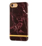 Husa MyStyle Marble Red TPU , husa cu insertii marmura rosie- aurie , pentru Apple iPhone 7