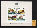 Portugalia, 1986 | Tipuri de Mori de Apă - Expo LUBRAPEX Rio &#039;86 | MNH | aph, Arhitectura, Nestampilat